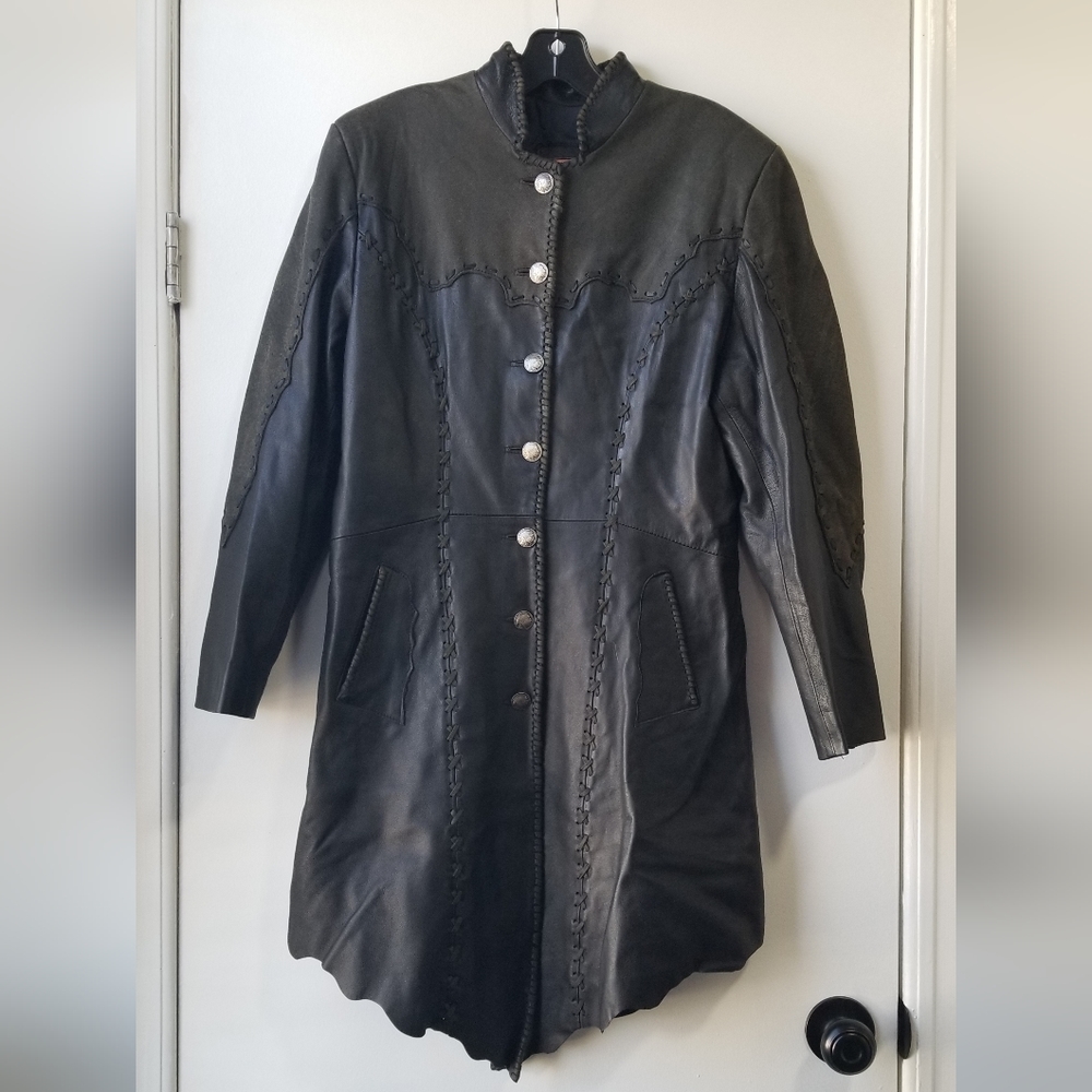 Tribe American Women’s Vintage Leather Jacket Size 10